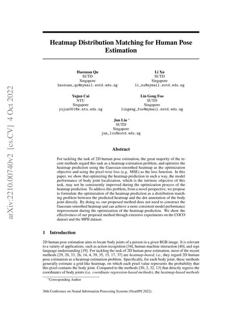 sasmo 2023 results|heatmap distribution matching for human pose estimation.
